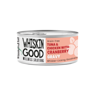 WhiskinGood Wellness Solutions Tuna & Chic w/Cranberry Gravy 70g (24 cans)